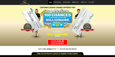 Captain Cooks のサイトプレビュー