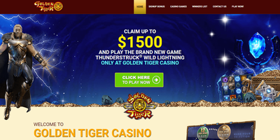 Golden Tiger のサイトプレビュー